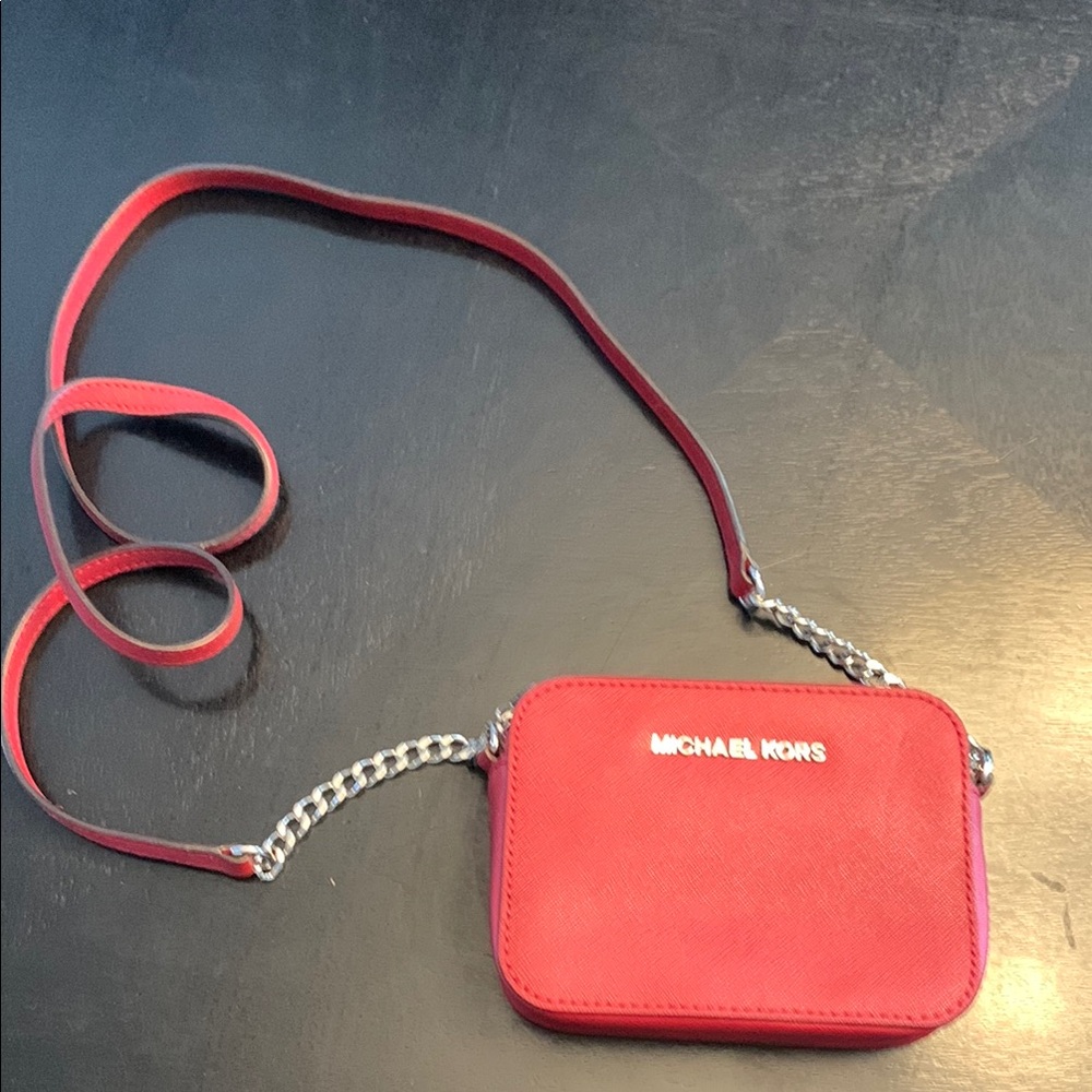 Michael Kors Red Crossbody Bag